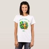 Waterverf Happy St. Patrick's Day Party accessoire T-shirt (Voorkant volledig)