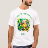 Waterverf Happy St. Patrick's Day Party accessoire T-shirt (Voorkant)