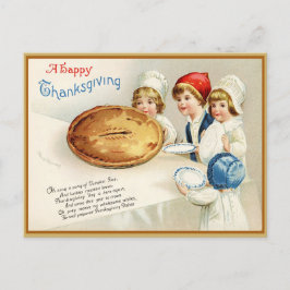 Waterverf Happy Thanksgiving Illustratie Feestdagenkaart