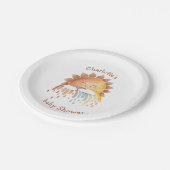 Waterverf Happy Yellow Sunshine Baby shower Papieren Bordje (Gekanteld)