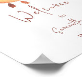 Waterverf Happy Yellow Sunshine Welkom Poster (Hoek)