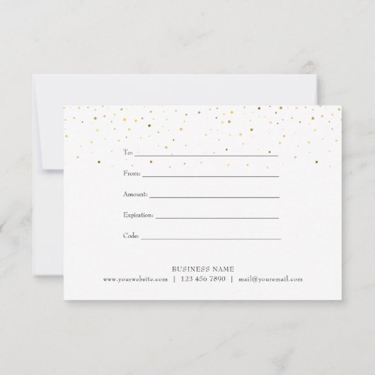 Waterverf - Harde goudsprinken - Cadeaubon (Achterkant)