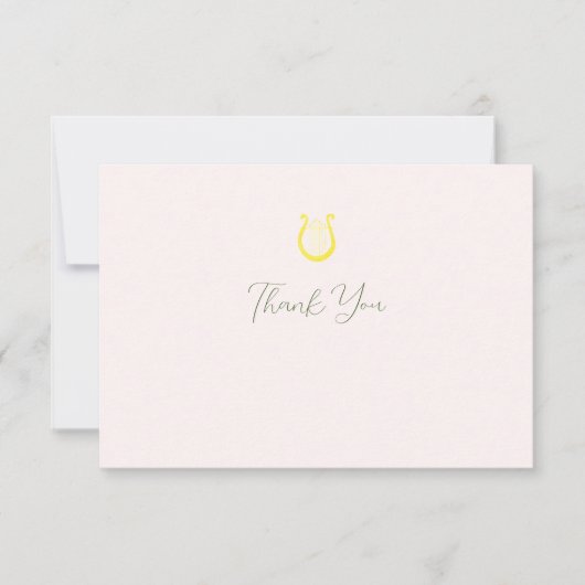 Waterverf Harp Sorority Note Kaart (Voorkant)