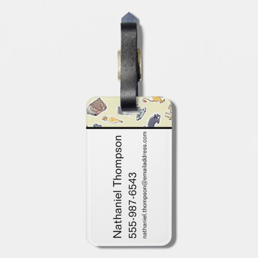 Waterverf Harry Potter Icons Bagagelabel (Achterkant verticaal)