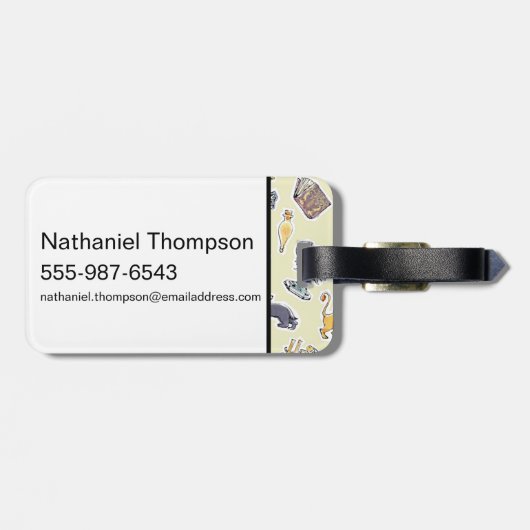 Waterverf Harry Potter Icons Bagagelabel (Achterkant horizontaal)