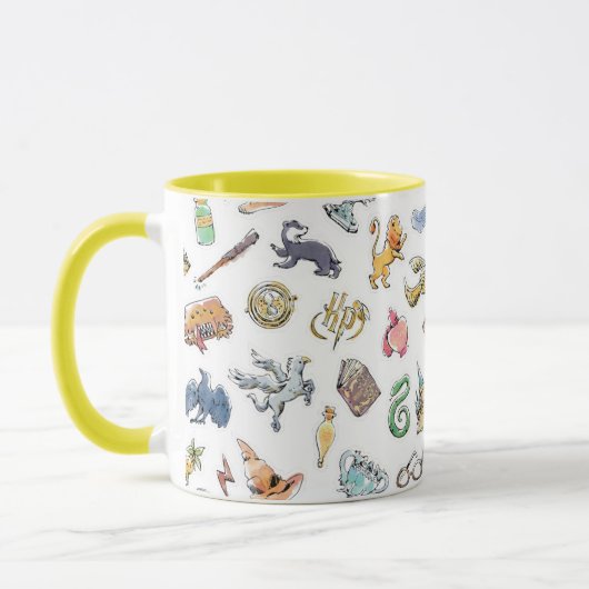 Waterverf Harry Potter Icons Mok (Links)