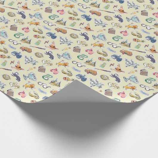 Waterverf Harry Potter Icons-omslagpapier Cadeaupapier (Hoek)