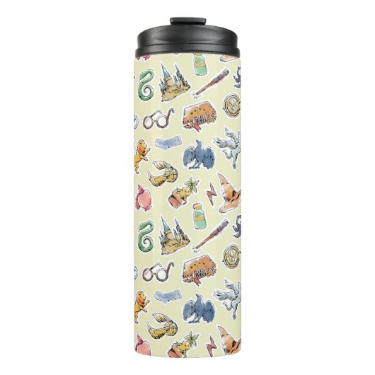 Waterverf Harry Potter Icons Thermosbeker (Voorkant)