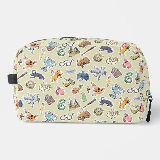 Waterverf Harry Potter Icons Toilettasje (Voorkant)