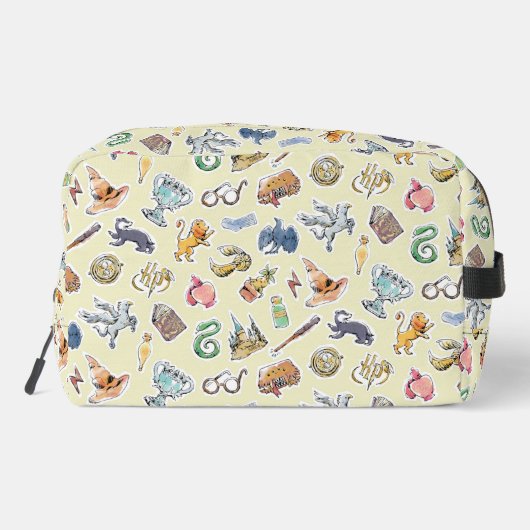 Waterverf Harry Potter Icons Toilettasje (Achterkant)