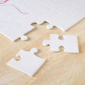 Waterverf Hart Baby eerste jaar Foto Collage Legpuzzel (Zijkant)