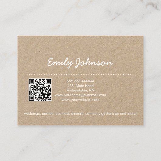 Waterverf hart bordeaux visitekaartje (Achterkant)