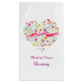 Waterverf hart bruiloft bruidsmeisje cadeau gunstz klein cadeauzakje (Achterkant)