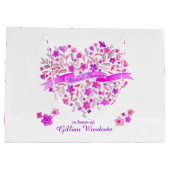 Waterverf Hart eert Bruid om een Cadeautas te zijn (Achterkant)