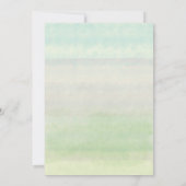 Waterverf hart en florale lijst vrijgezellenfeest kaart (Achterkant)