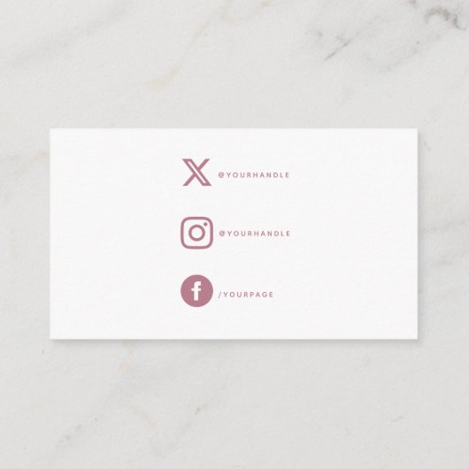 Waterverf hart gemaakt met liefde Social Links ico Informatiekaartje (Achterkant)