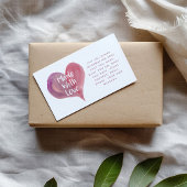 Waterverf hart gemaakt met liefde Social Links ico Informatiekaartje