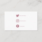 Waterverf hart gemaakt met liefde Sociale links Informatiekaartje (Achterkant)