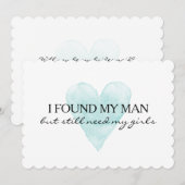 Waterverf hart Ik ben mijn bruidskaarten Kaart (Voorkant / Achterkant)