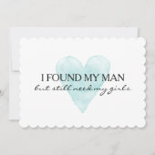 Waterverf hart Ik ben mijn bruidskaarten Kaart (Voorkant)