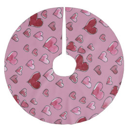 Waterverf Hart in Liefde Valentijnsdag Kerstboom Rok