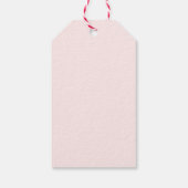 Waterverf hart letter Baby shower dank u Cadeaulabel (Achterkant)