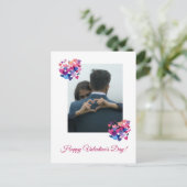 Waterverf Hart Melodie Valentijnsdag Briefkaart (Staand voorkant)