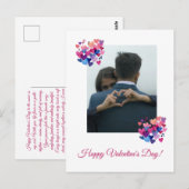 Waterverf Hart Melodie Valentijnsdag Briefkaart (Voorkant / Achterkant)