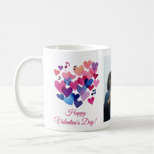 Waterverf Hart Melodie Valentijnsdag Koffiemok