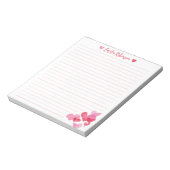 Waterverf hart Notitieblok (Linkerzijde)