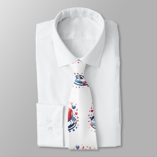 Waterverf hart Stropdas (Gebonden)