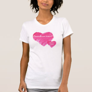 Waterverf hart -  t-shirt