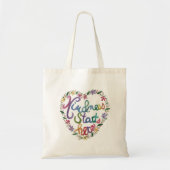 Waterverf Hartaandoeningen Canvas tas (Voorkant)