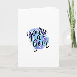 Waterverf Hartelijk dank Bedankkaart