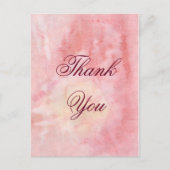 Waterverf Hartelijk dank Briefkaart (Voorkant)