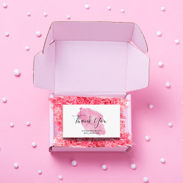 Waterverf Hartelijk dank voor de ondersteuning van Visitekaartje