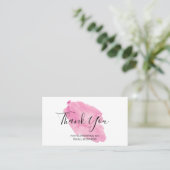 Waterverf Hartelijk dank voor de ondersteuning van Visitekaartje (Staand voorkant)