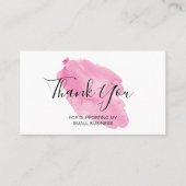 Waterverf Hartelijk dank voor de ondersteuning van Visitekaartje (Voorkant)