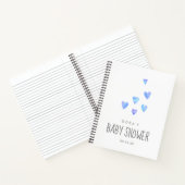Waterverf Harten Baby shower Gift List Notitieboek (Binnen)