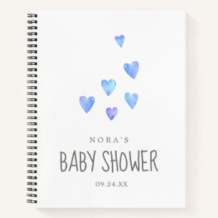 Waterverf Harten Baby shower Gift List Notitieboek