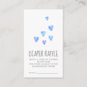 Waterverf Harten Baby shower luidere rotzooi Informatiekaartje (Voorkant)