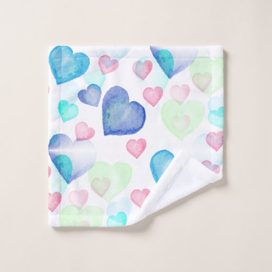 Waterverf harten bad handdoek (Wasdoekje)