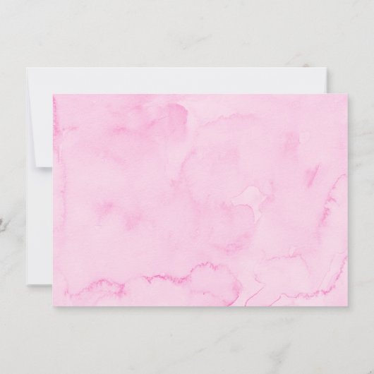 Waterverf Harten Birthday Bedankkaart (Achterkant)