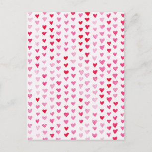 Waterverf harten briefkaart