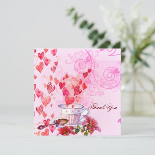 Waterverf harten en bloemen (Staand voorkant)