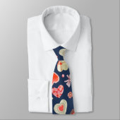 Waterverf Harten en Bloemen Stropdas (Gebonden)