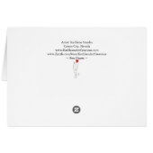 Waterverf harten en een klein meisje Wenskaart (Achterkant Horizontaal)