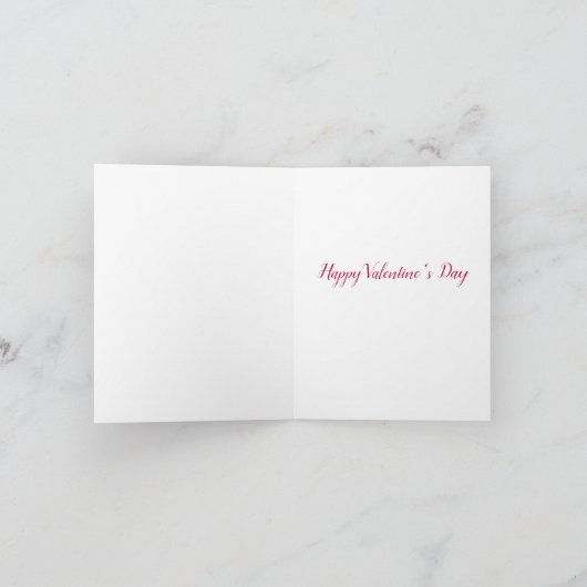 Waterverf Harten en Rozen Romantische Valentijn Feestdagen Kaart (Binnen)