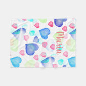 Waterverf harten fleece deken (Voorkant (Horizontaal))