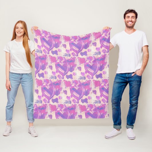 Waterverf harten fleece deken (In situ)